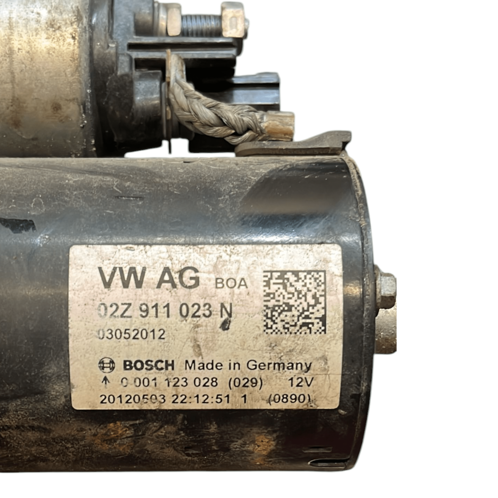 Motorino di avviamento Volkswagen Golf VI / Polo 6R (2009-2017) cod.02Z911023N 1.6 diesel