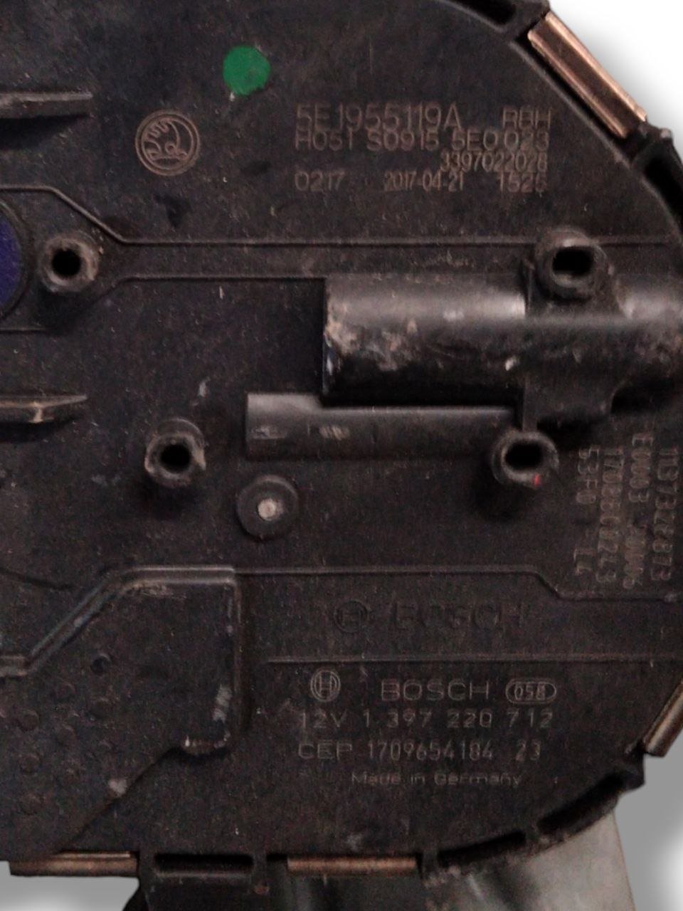 Motorino Tergicristalli Anteriore Skoda Octavia (2012-2019) cod.5E1955119A - 5E1955023B