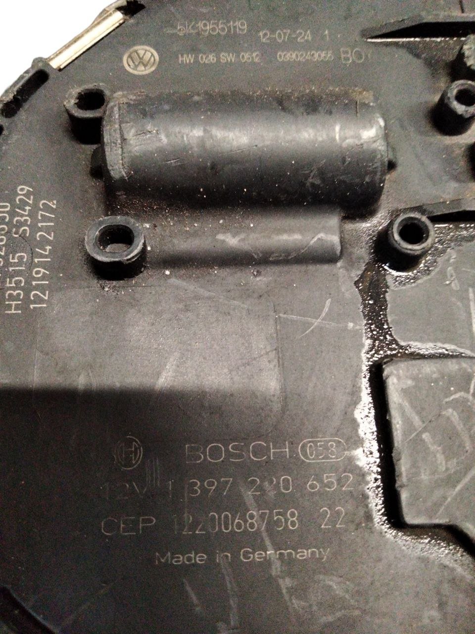 Motorino Tergicristalli anteriore Volkswagen Golf VI (2008-2012) cod.1397220652-5K1955119