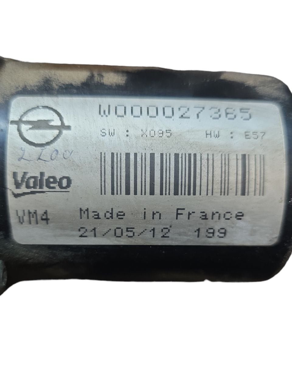 Motorino Tergicristallo Anteriore Opel Zafira C Tourer ( 2015 - 2019 ) Cod : W000027365