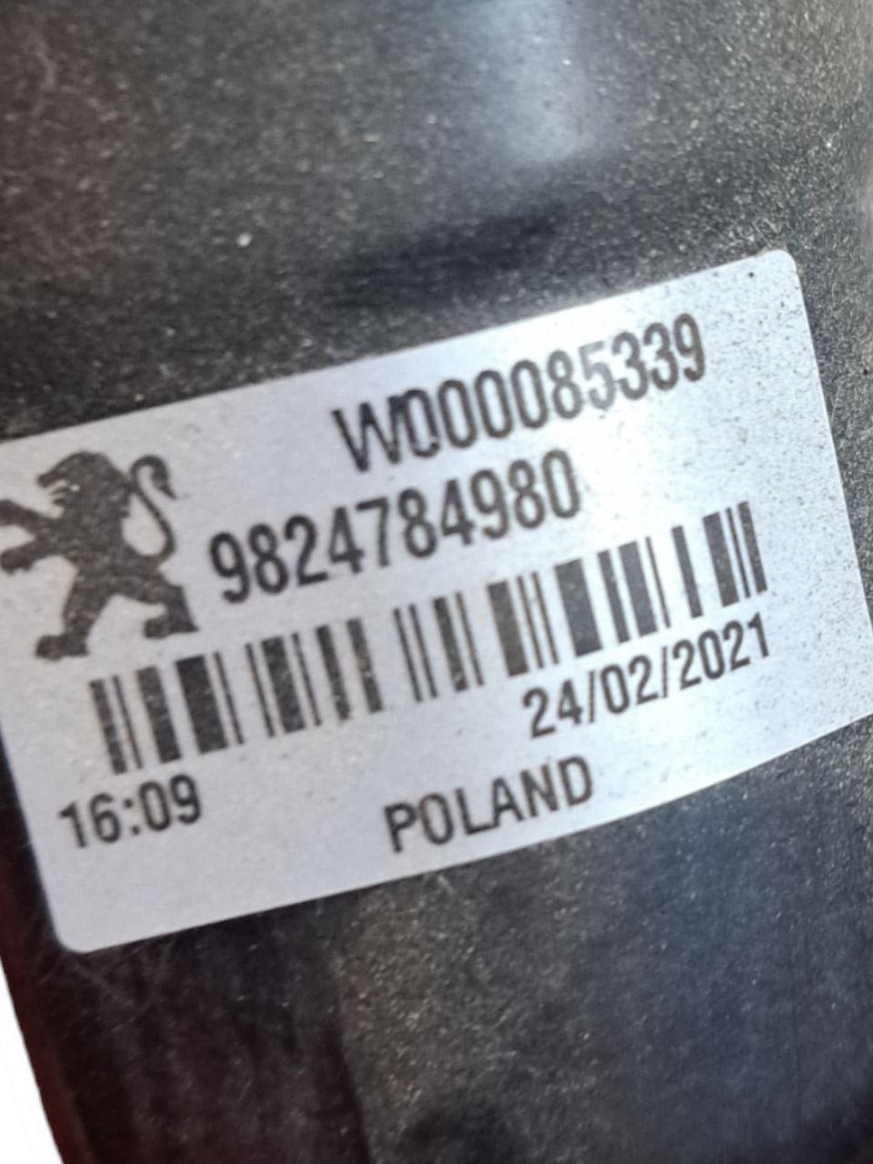 Motorino Tergicristallo anteriore Peugeot 208 / 2008 (2019>) cod.9824784980