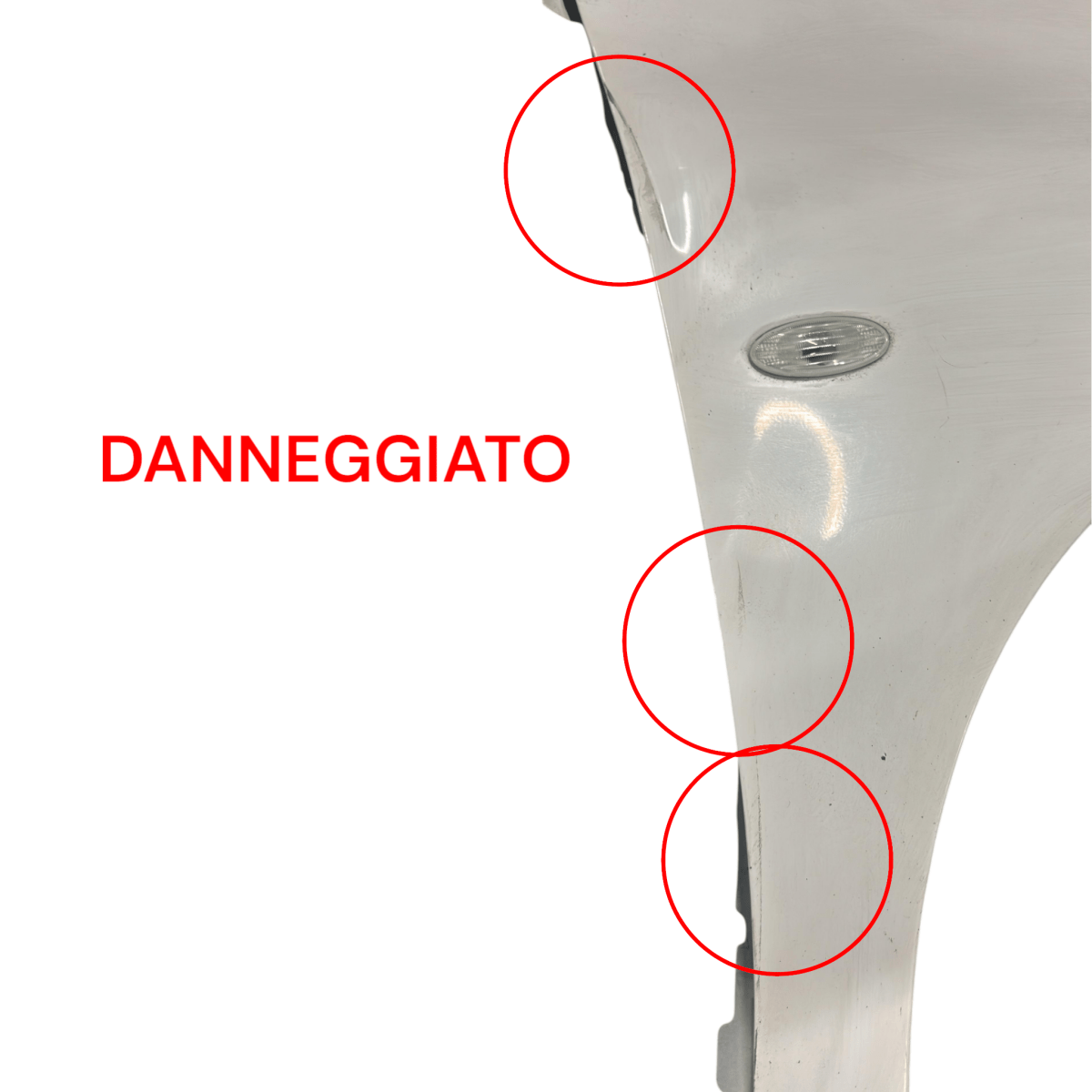Parafango anteriore destro bianco Nissan Micra (K13) (2010 > 2017)