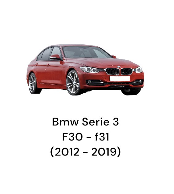 Paraurti Posteriore nero + sensori parcheggio Bmw Serie 3 F30 Berlina (2012-2019)