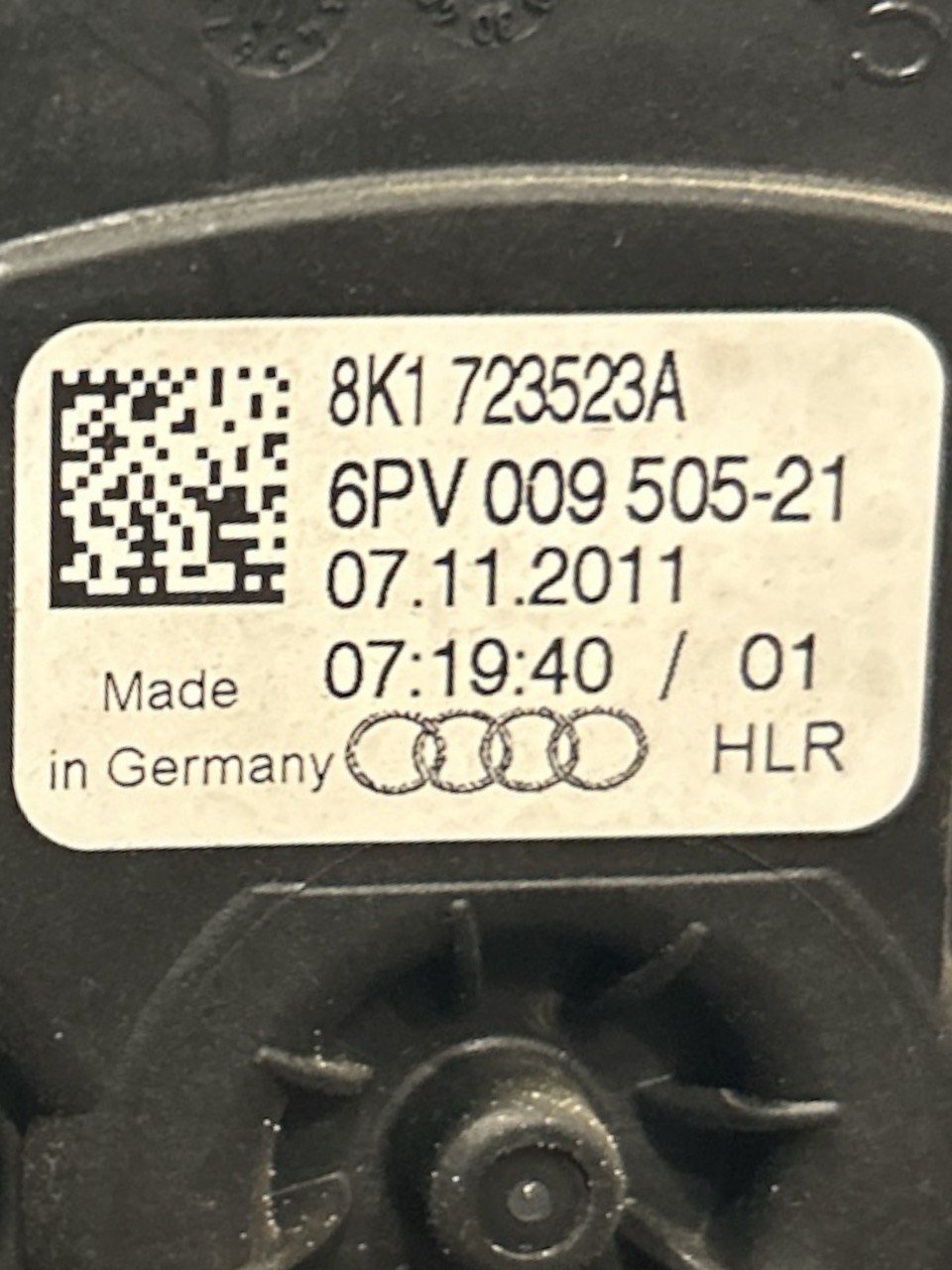Pedale Acceleratore Audi A4 (B8) (8K) 2.0 Diesel (2008 > 2016) cod.8K1723523A