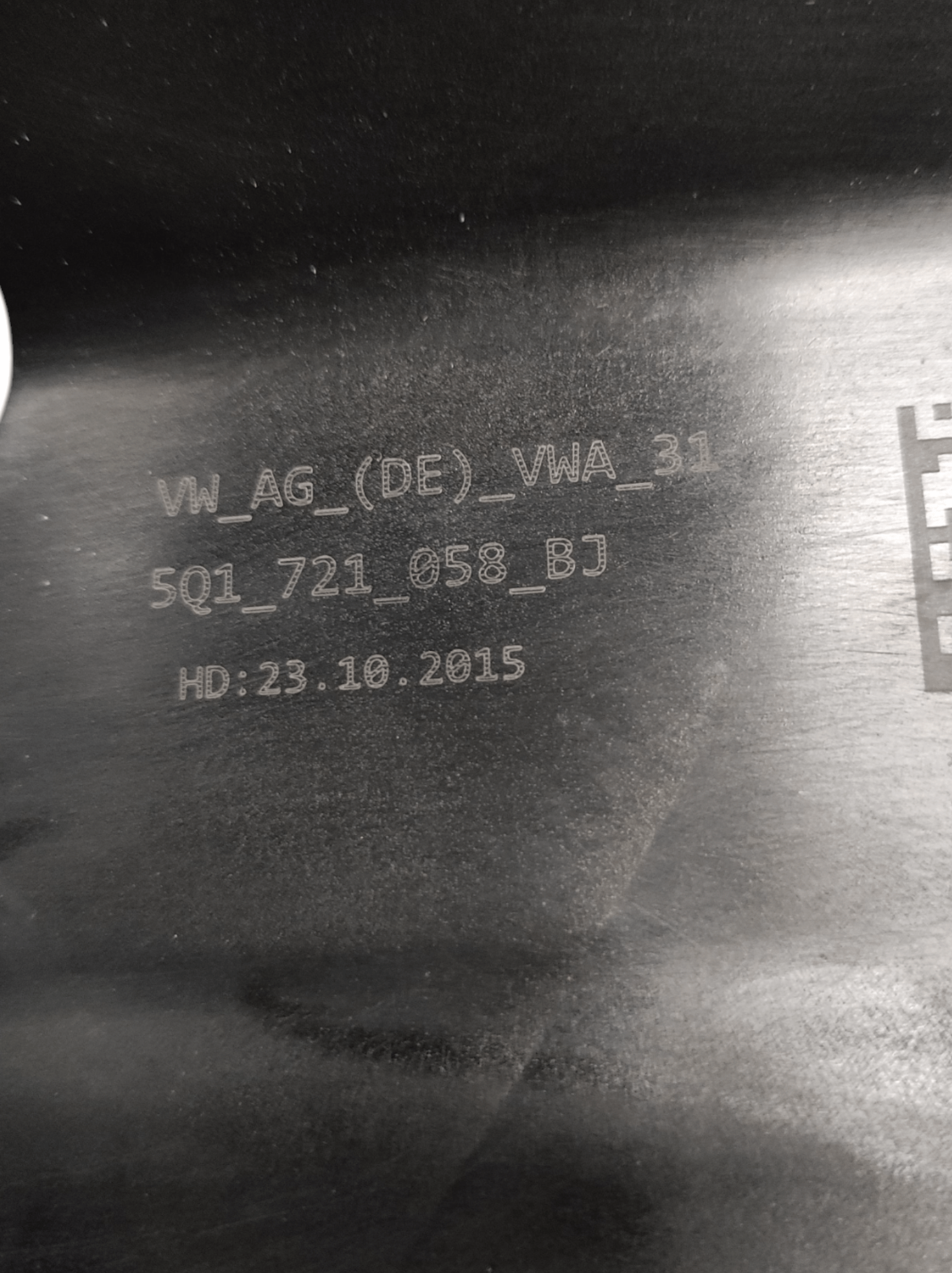 Pedale Freno + Acceleratore Vw Golf VII COD:501-721-058-BJ (2013-2021)
