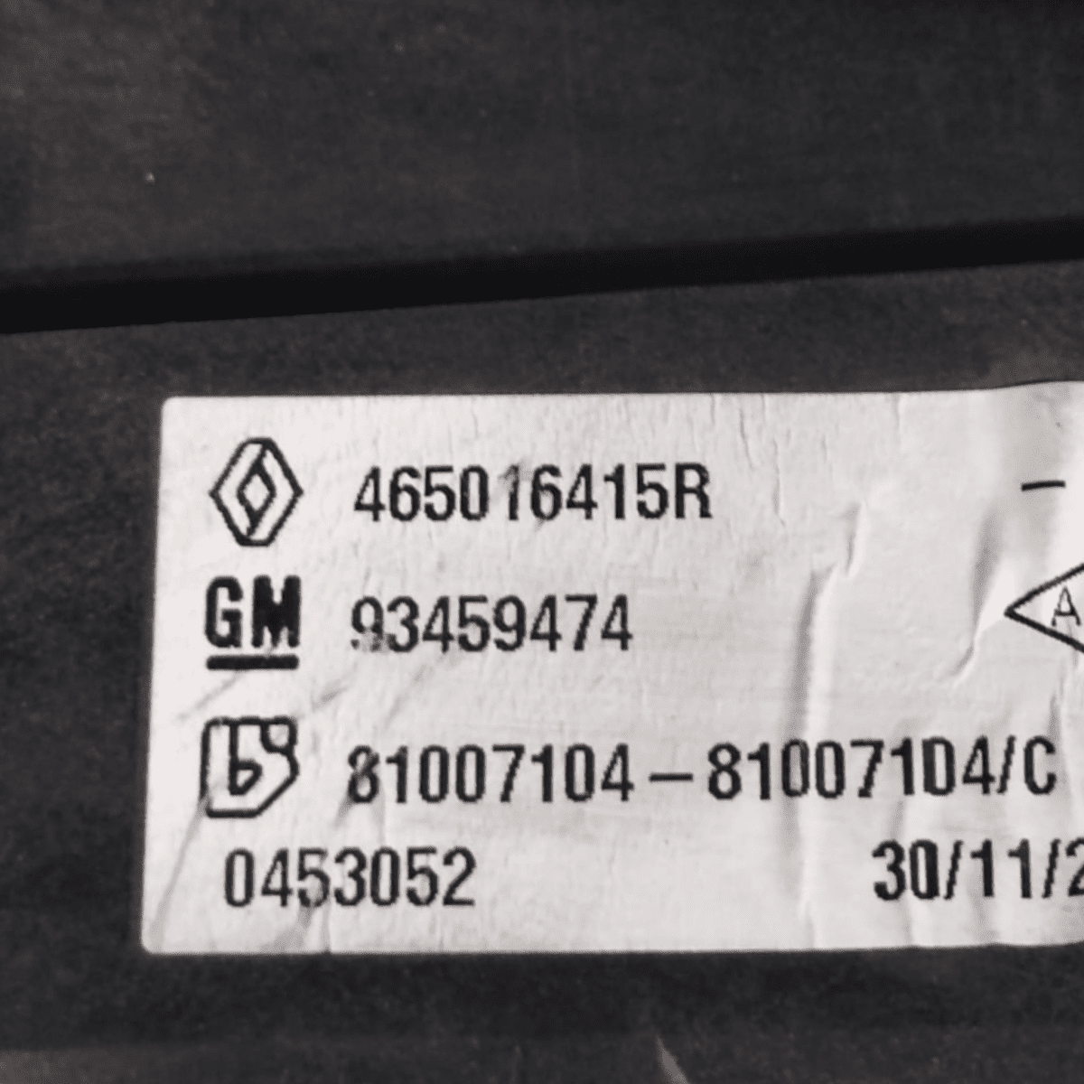 Pedaliera freno + frizione fiat talento cod: 465016415R (2016-2020)