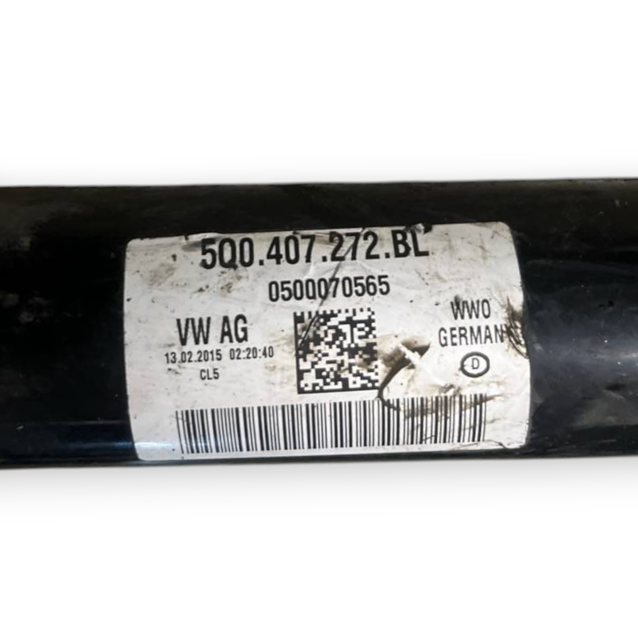 Semiasse anteriore destro (dx) Audi S3 8V 2.0 Benzina (2013 al 2020) cod: 5Q0407272BL