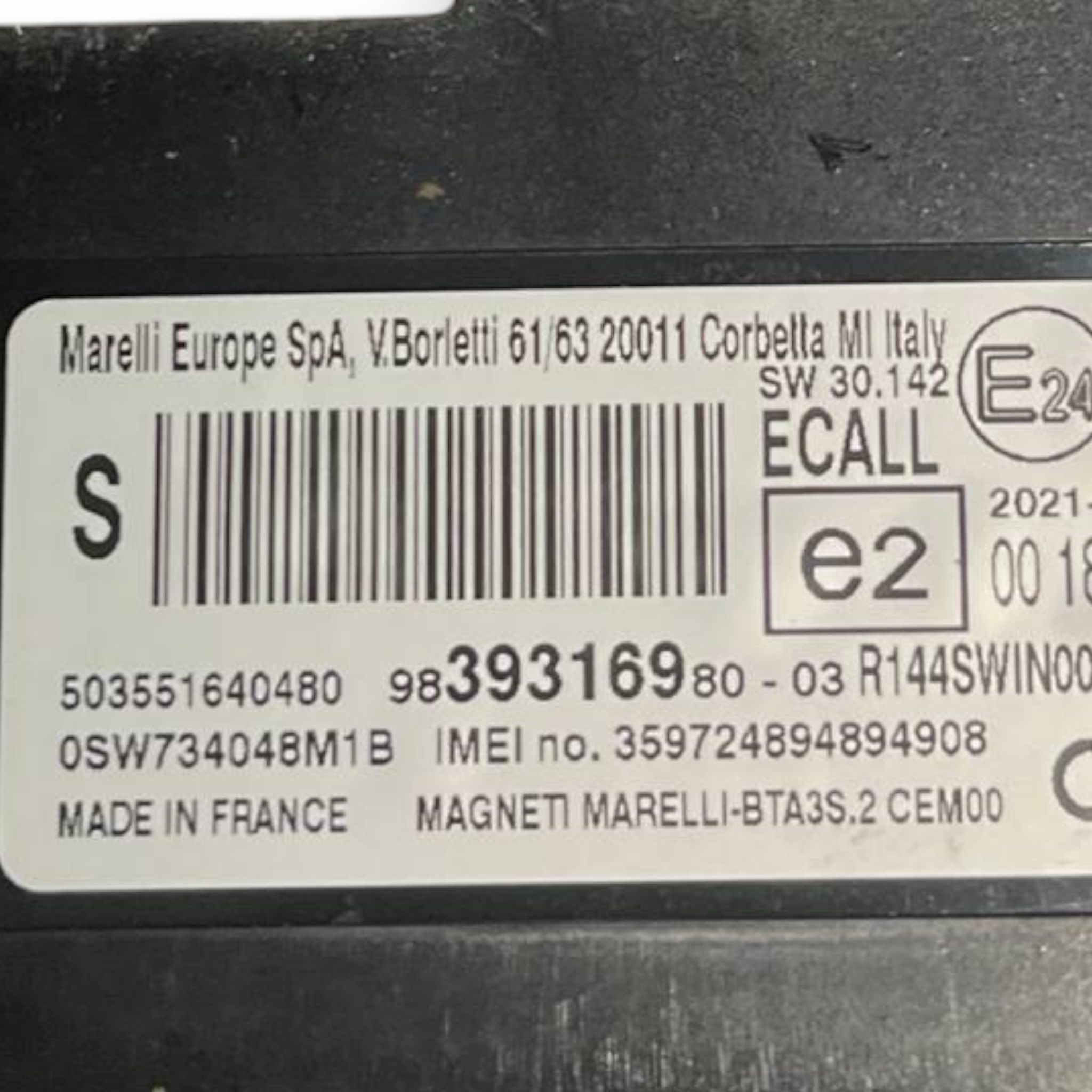 Centralina Controllo Telefono Opel Corsa F (2019 -) cod: 9839316980