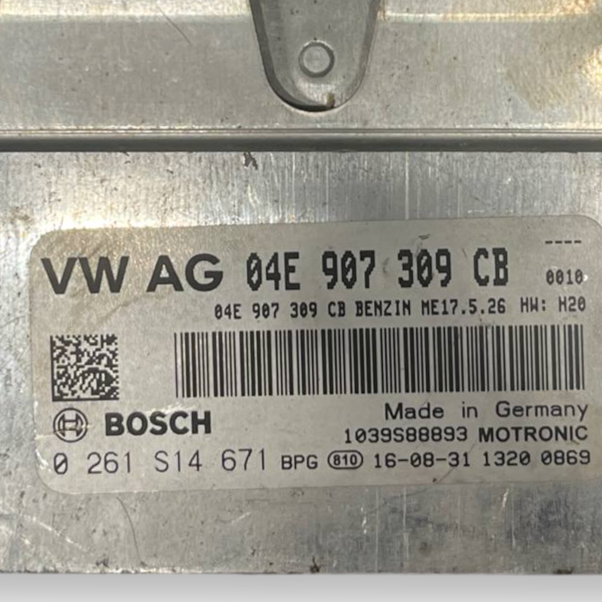 Centralina Ecu Motore Volkswagen Polo V 6R 1.0 Benzina (2009 al 2017) cod: 04E907309CB / cod: 0261S14671 - BIBA-RICAMBI