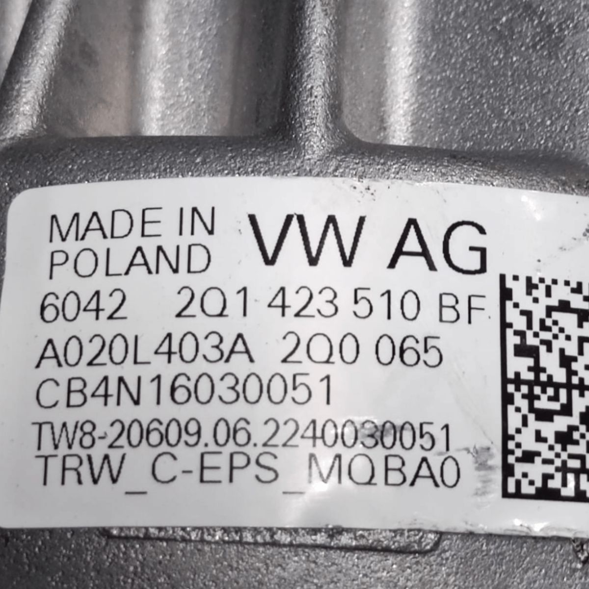 Piantone / canna sterzo + city volkswagen t-cross 1.0 benzina cod: 2q1423510bf (2019-)