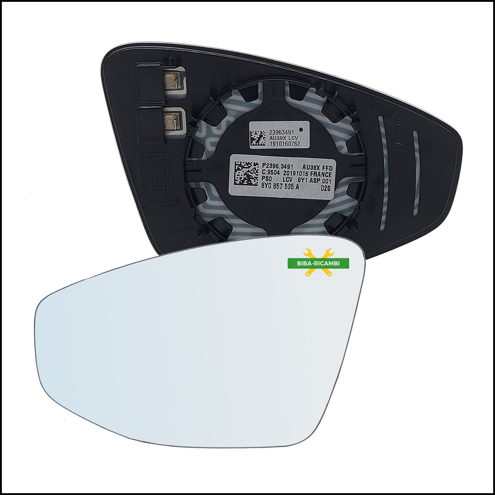 Specchio Retrovisore Termico Originale VW Lato Sx-Guidatore Per Audi A3 (8Y) dal 2020> BIBA-RICAMBI