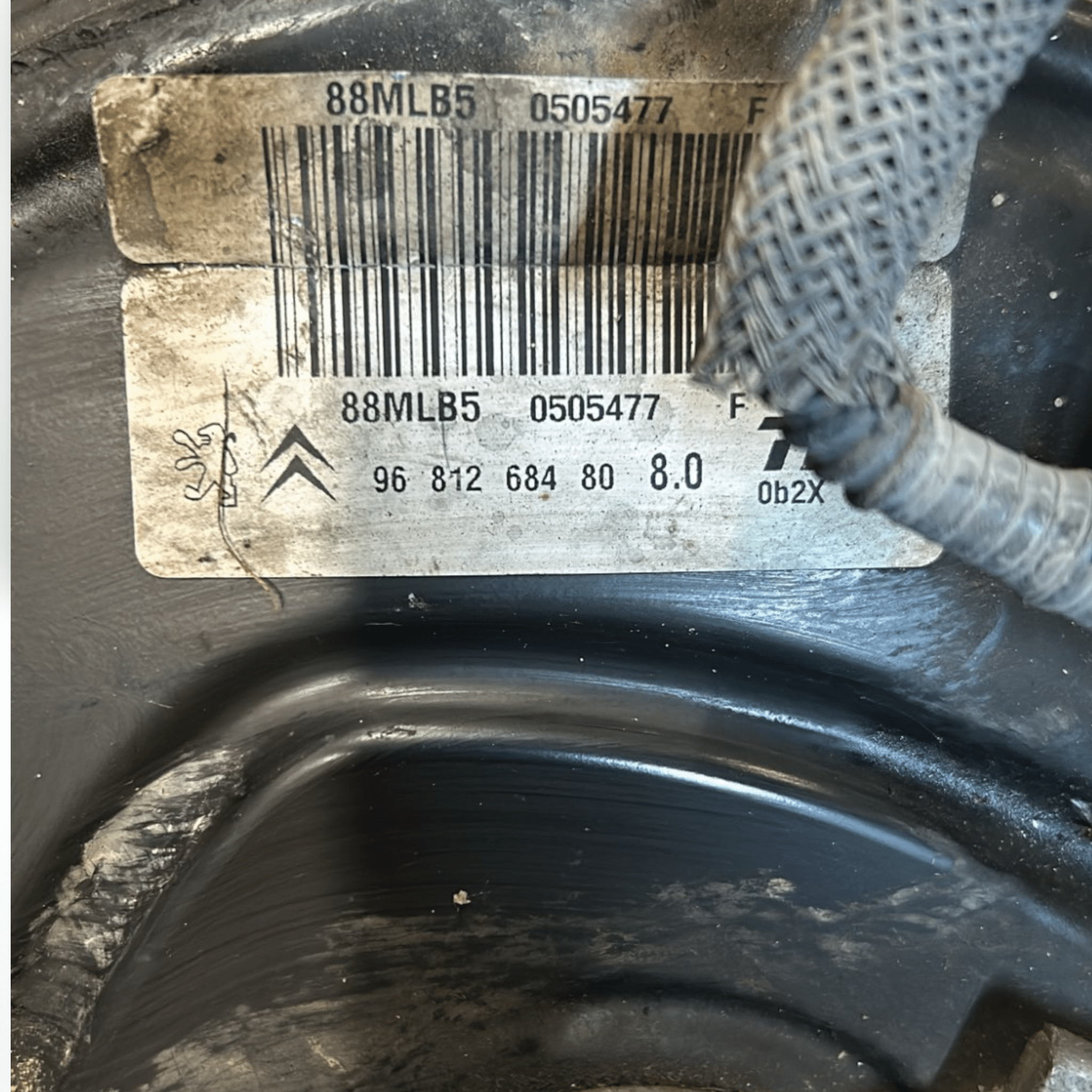 Pompa Servofreno Citroen Berlingo 1.6 Diesel (2008 > 2018) cod:9681268480