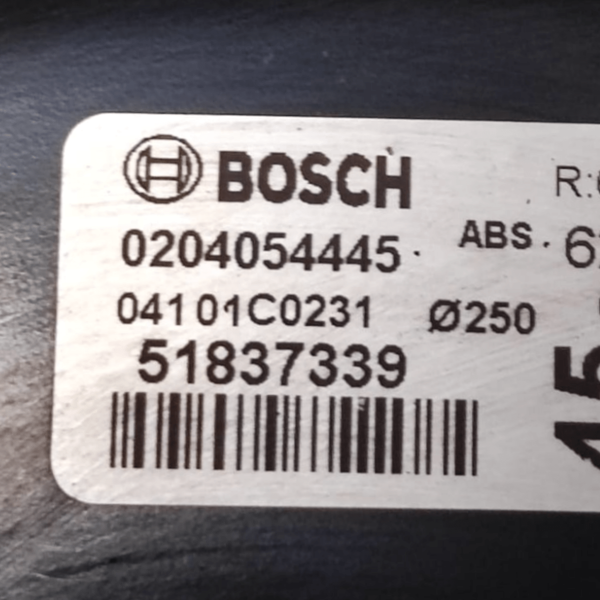 Pompa servofreno fiat fiorino 1.4 benzina cod: 51837339 (2007-)
