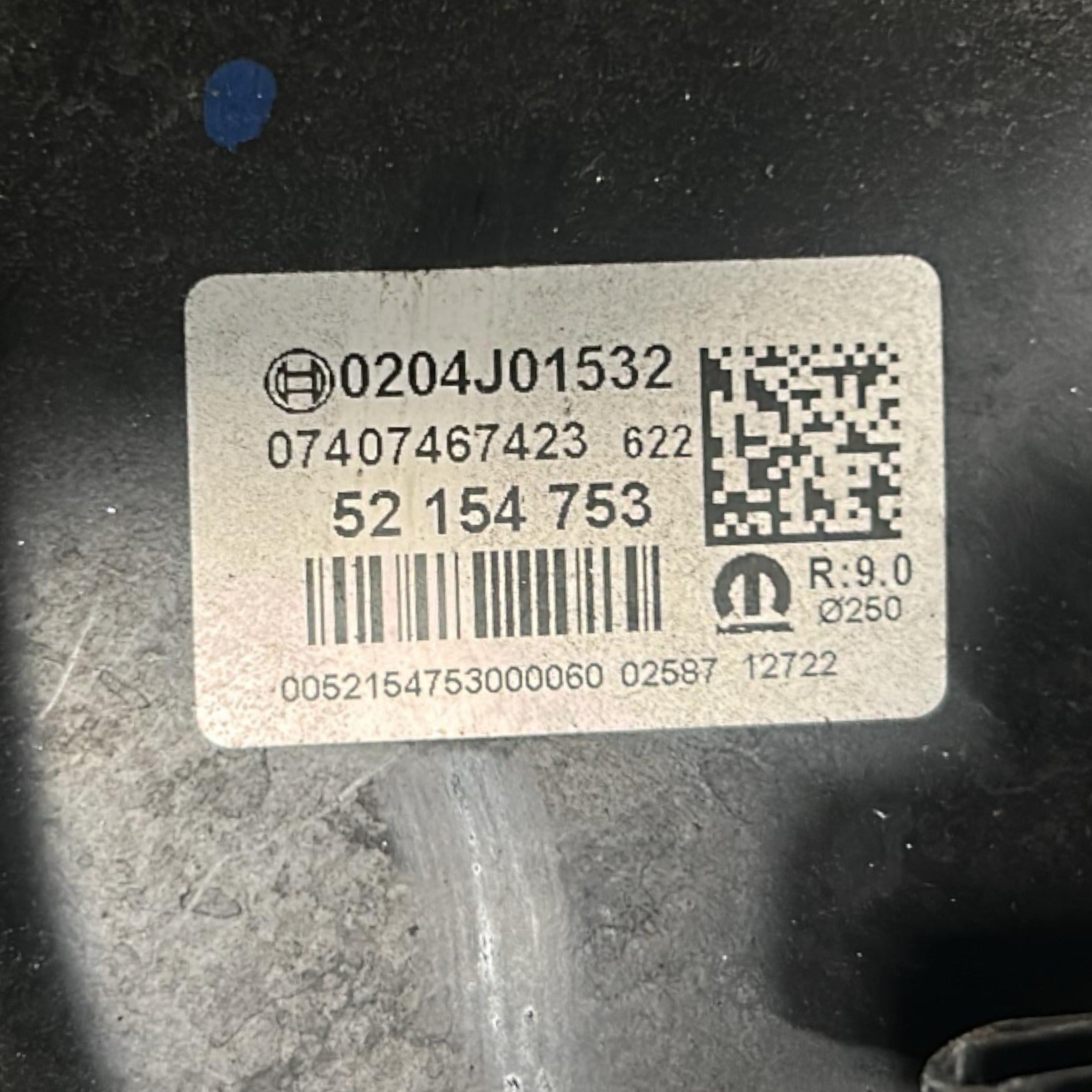 Pompa Servofreno Fiat Tipo II cod.52154753 1.0 Benzina (2015 > )