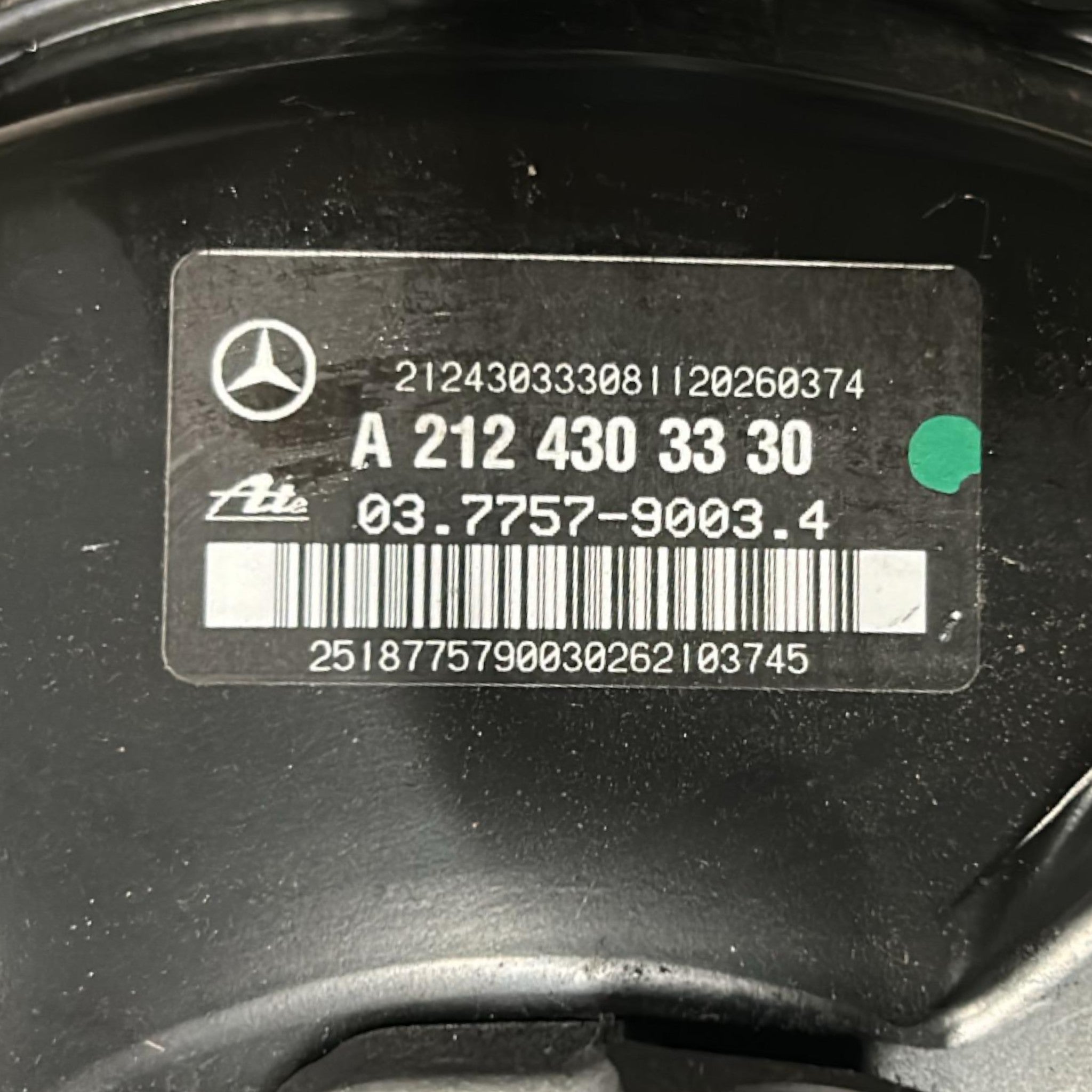 Pompa Servofreno Mercedes Benz Classe E (W212) cod.A2124303330 2.2 Diesel (2009 > 2016
