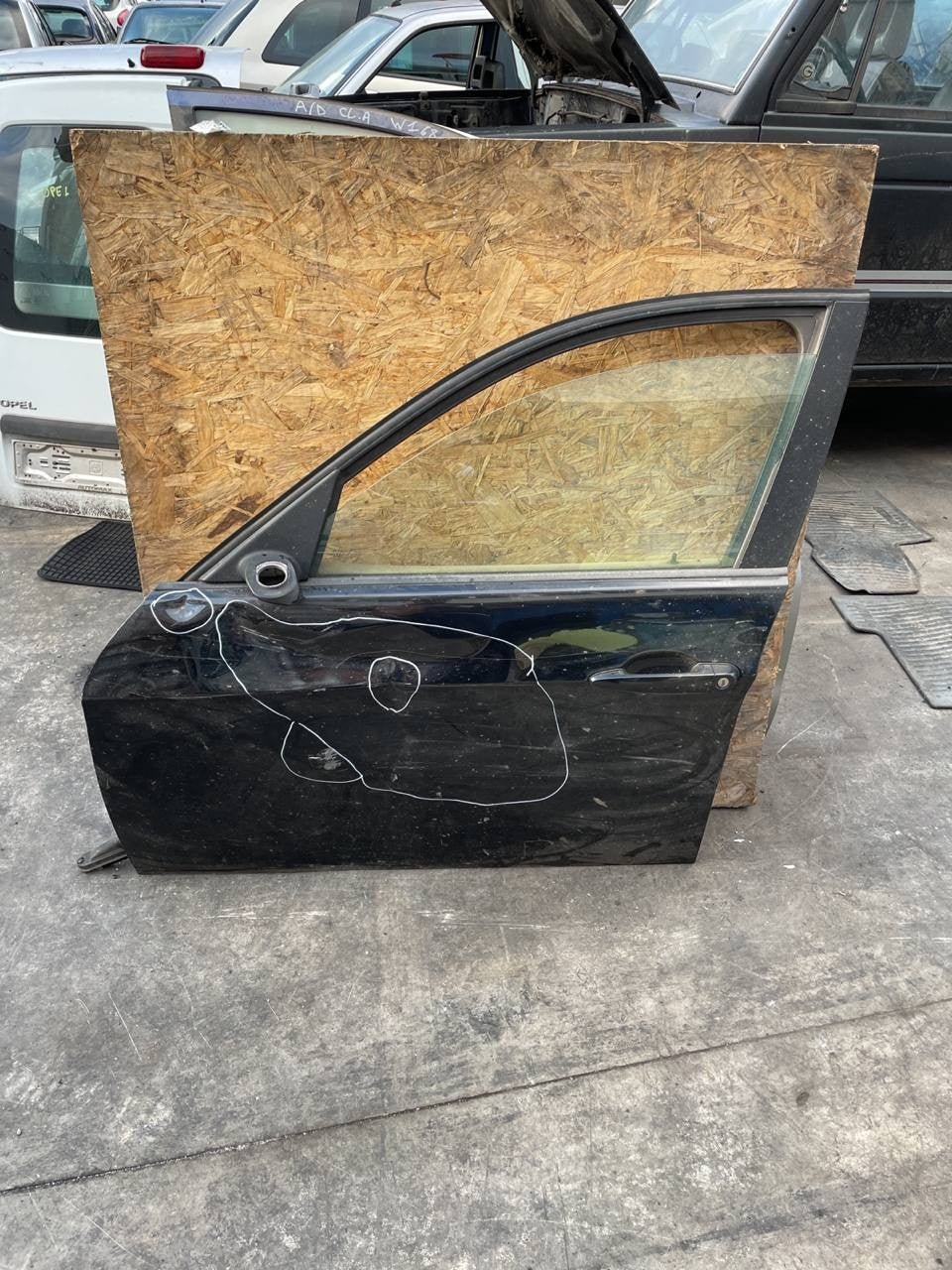 porta portiera anteriore sinistra bmw serie 3 nera