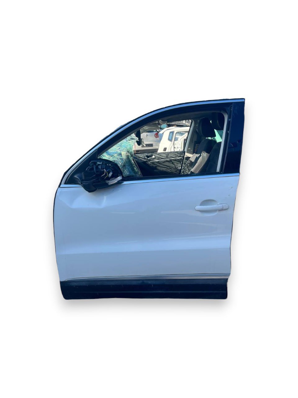 Porta / Portiera anteriore sinistra (sx) Volkswagen Tiguan 5N (2007 al 2016) Bianca
