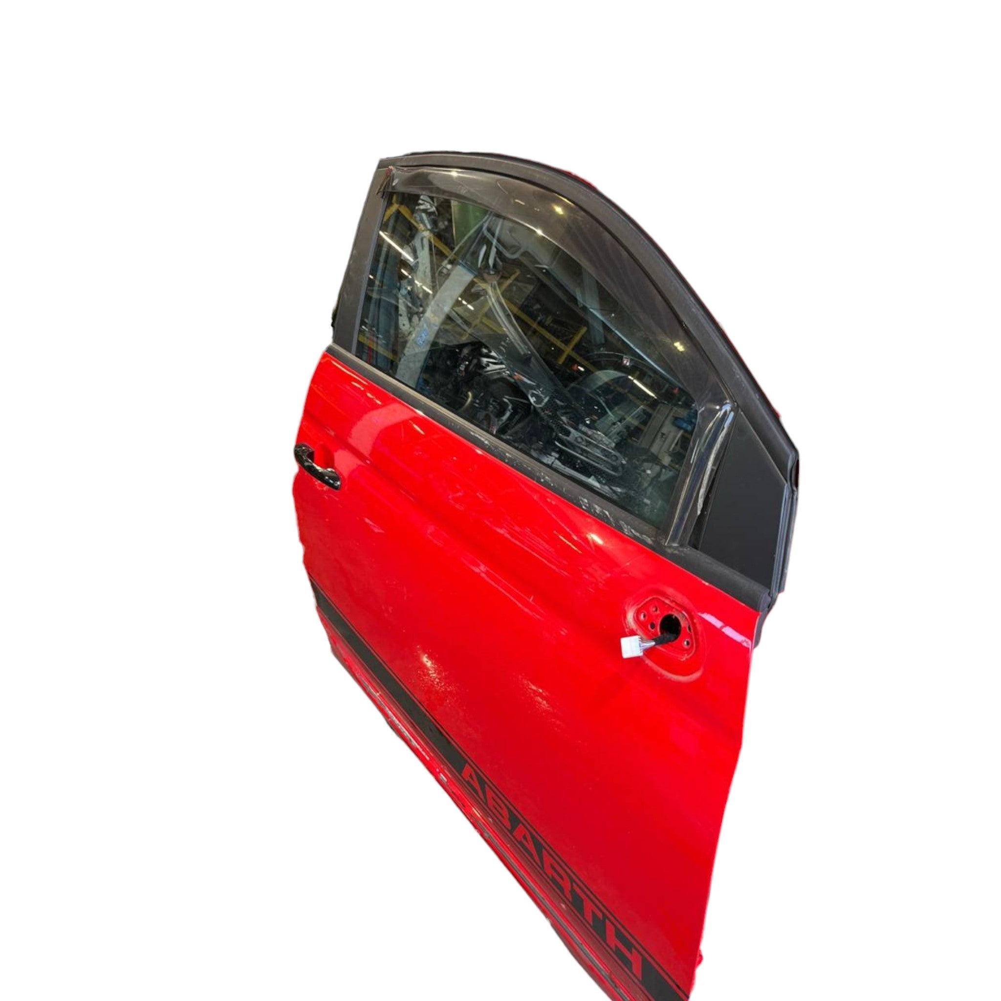 Porta / portiera / sportello anteriore destro rosso Fiat 500 (2007-2014)