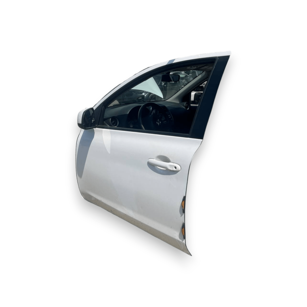Porta / Portiera / Sportello anteriore sinistro (sx) Bianco Nissan Micra K13 5 Porte (2010 al 2017)