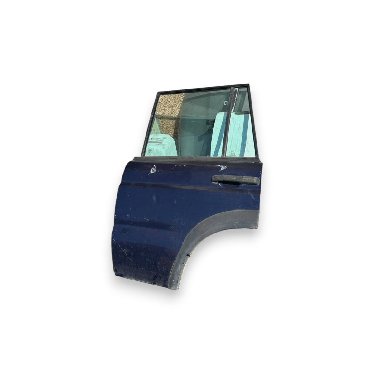 Porta / Portiera / Sportello posteriore sinistra (sx) Blu Land Rover Discovery II Td5 (1998 al 2005)