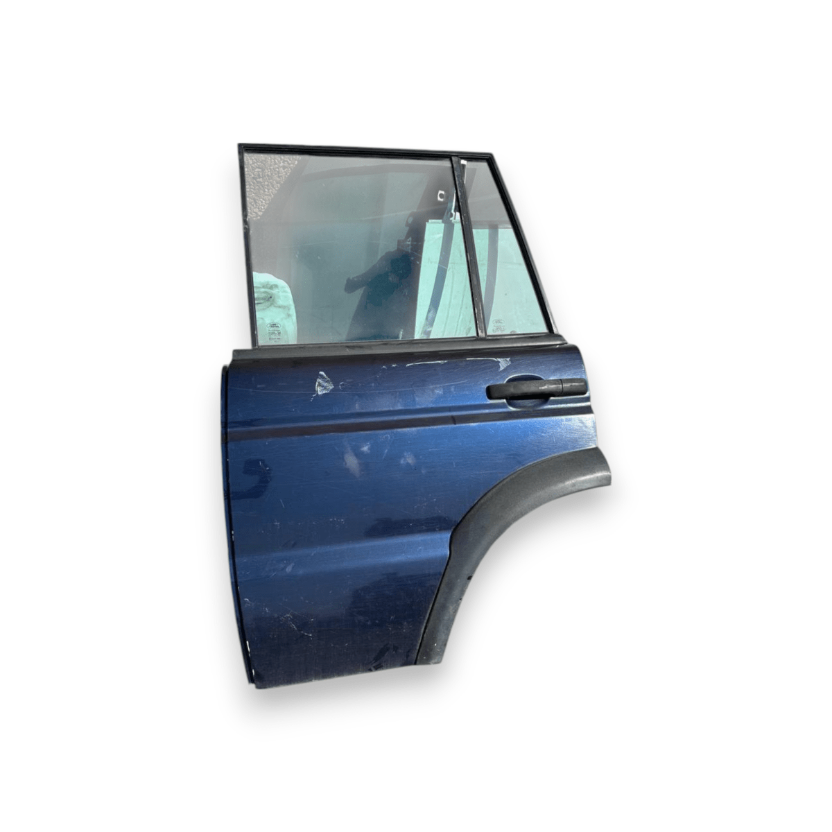 Porta / Portiera / Sportello posteriore sinistra (sx) Blu Land Rover Discovery II Td5 (1998 al 2005)