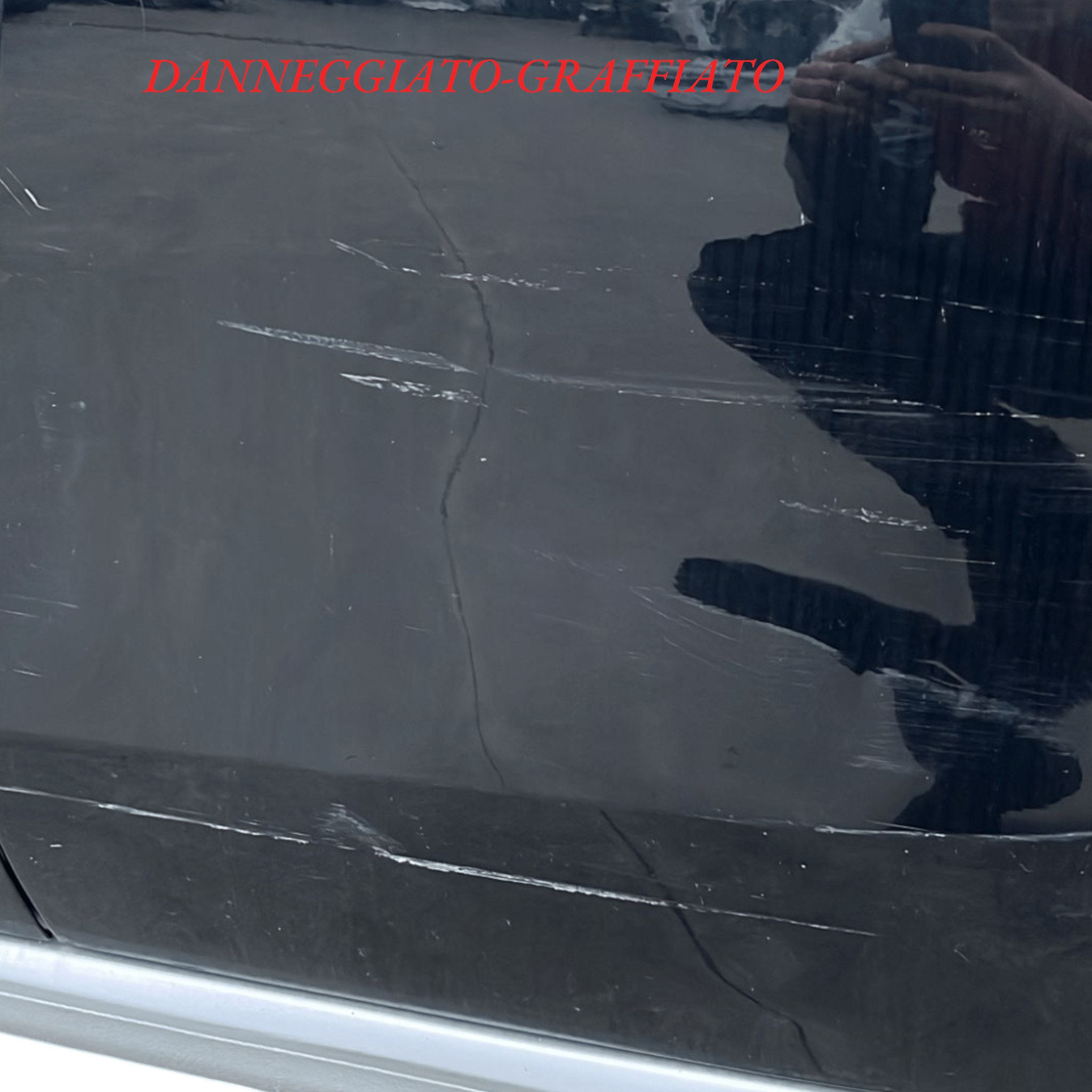 Porta / portiera / sportello posteriore sinistro nero Smart Forfour W453 (2014-2021)