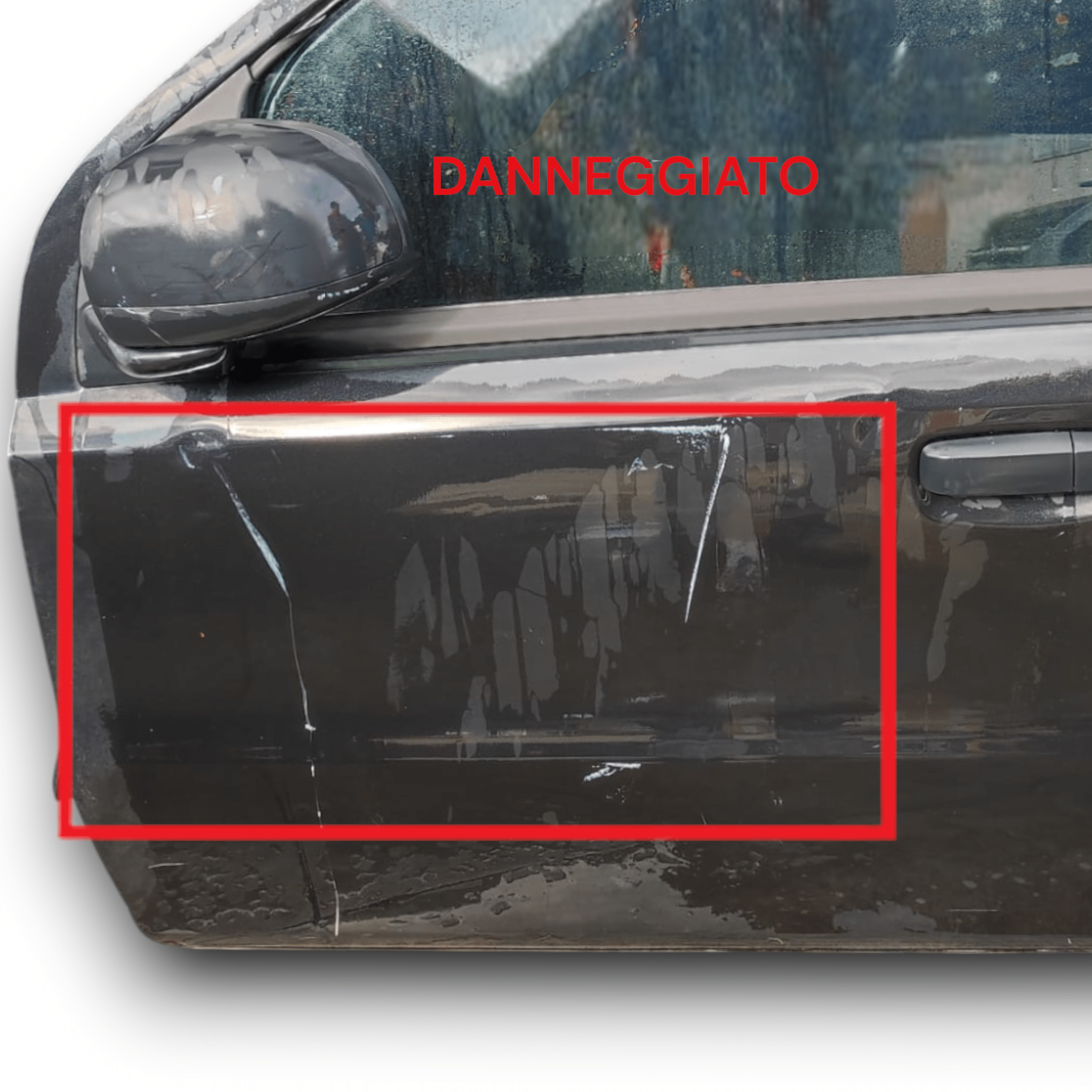 Portiera Anteriore Sinistro Nero Fiat Panda 169 (2003-2012)