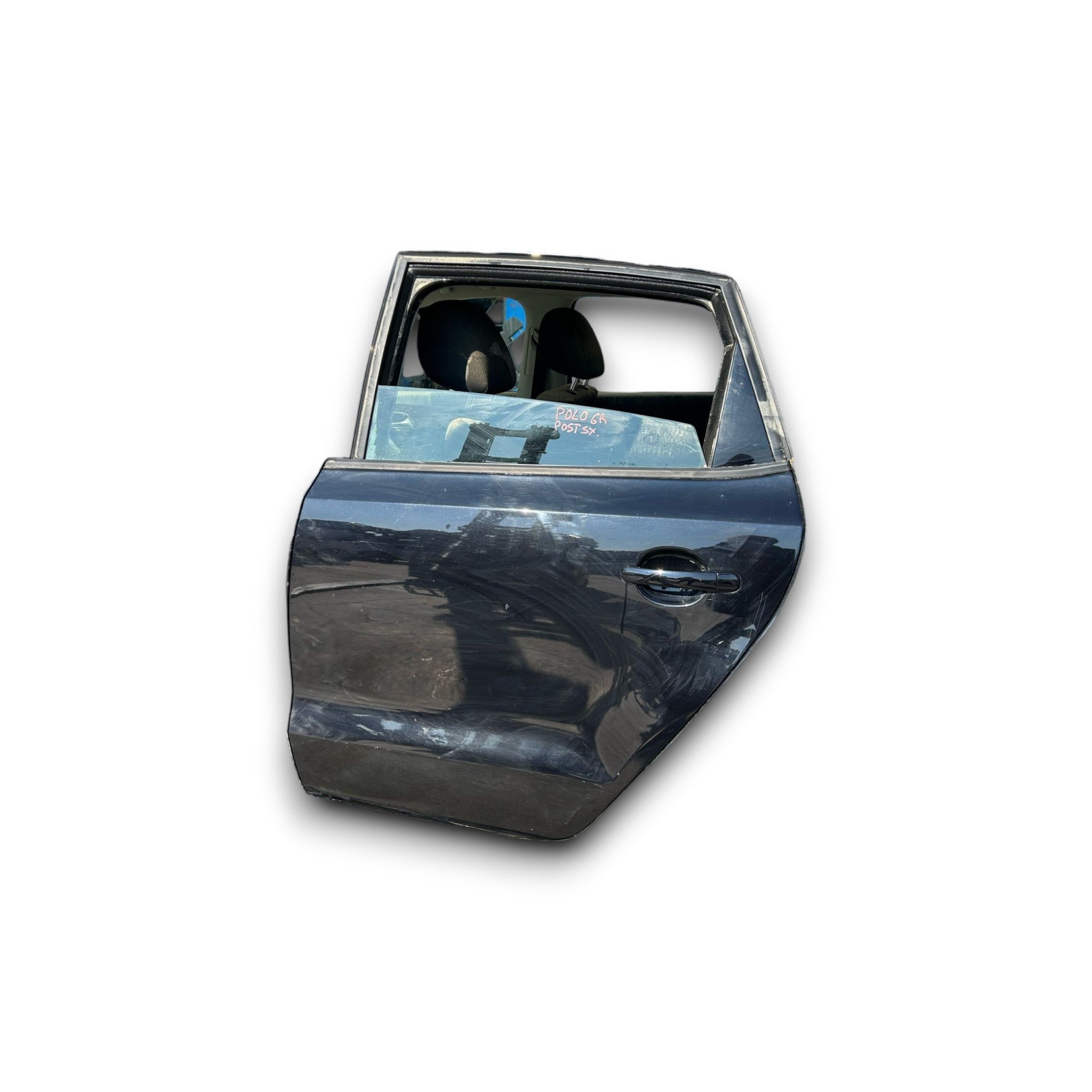 Portiera Posteriore Sinistro Nera Volkswagen Polo 6R (2009 > 2017) Porta / Sportello