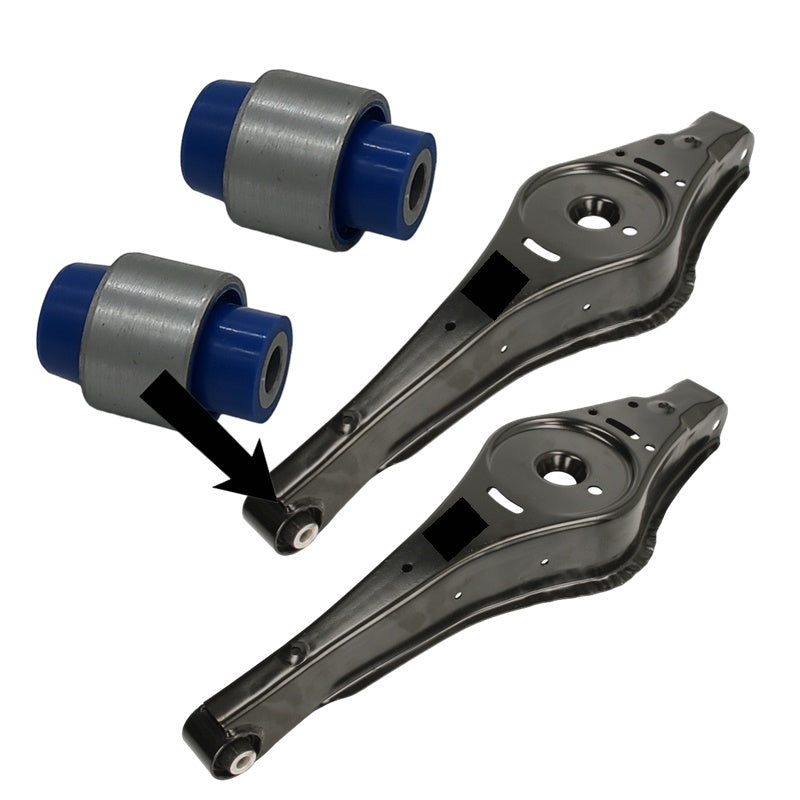 N°2 Silent Block Rinforzati 90 ShA Per Audi A3 II (8P) dal 2003-2015 BIBA-RICAMBI