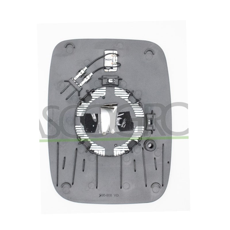 Piastra Retrovisore Termica Asferica Lato Sx-Guidatore Per Fiat Talento dal 2016>