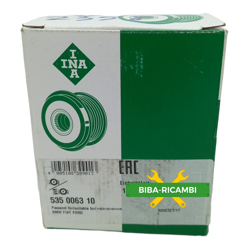Puleggia Alternatore Compatibile Per Opel Astra G (T98) 1.2 48KW | Motore. X12XE INA-GERMANY