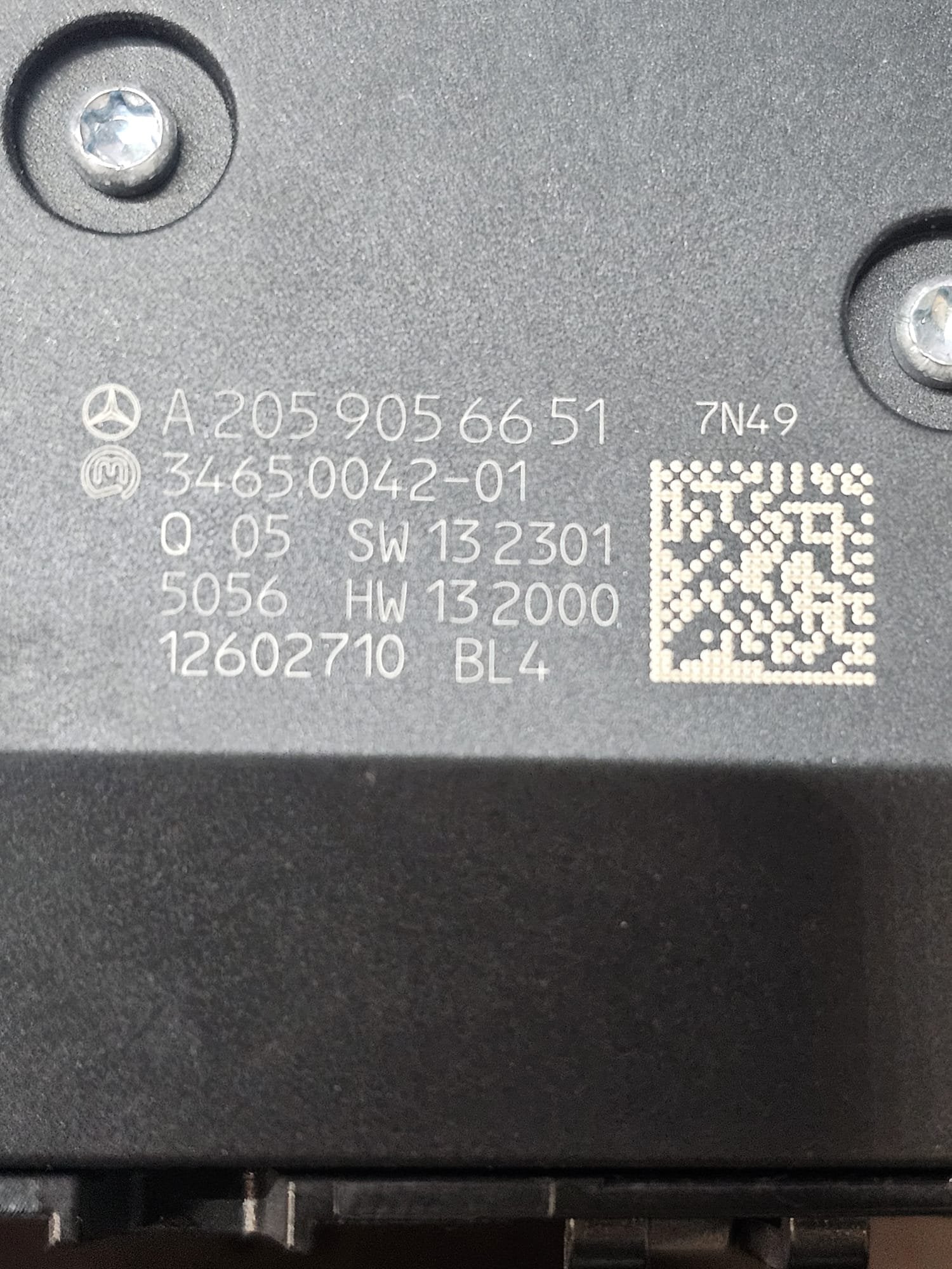 Pulsante Regolazione Sedili Mercede Classe C W205 Cod:A2059056651