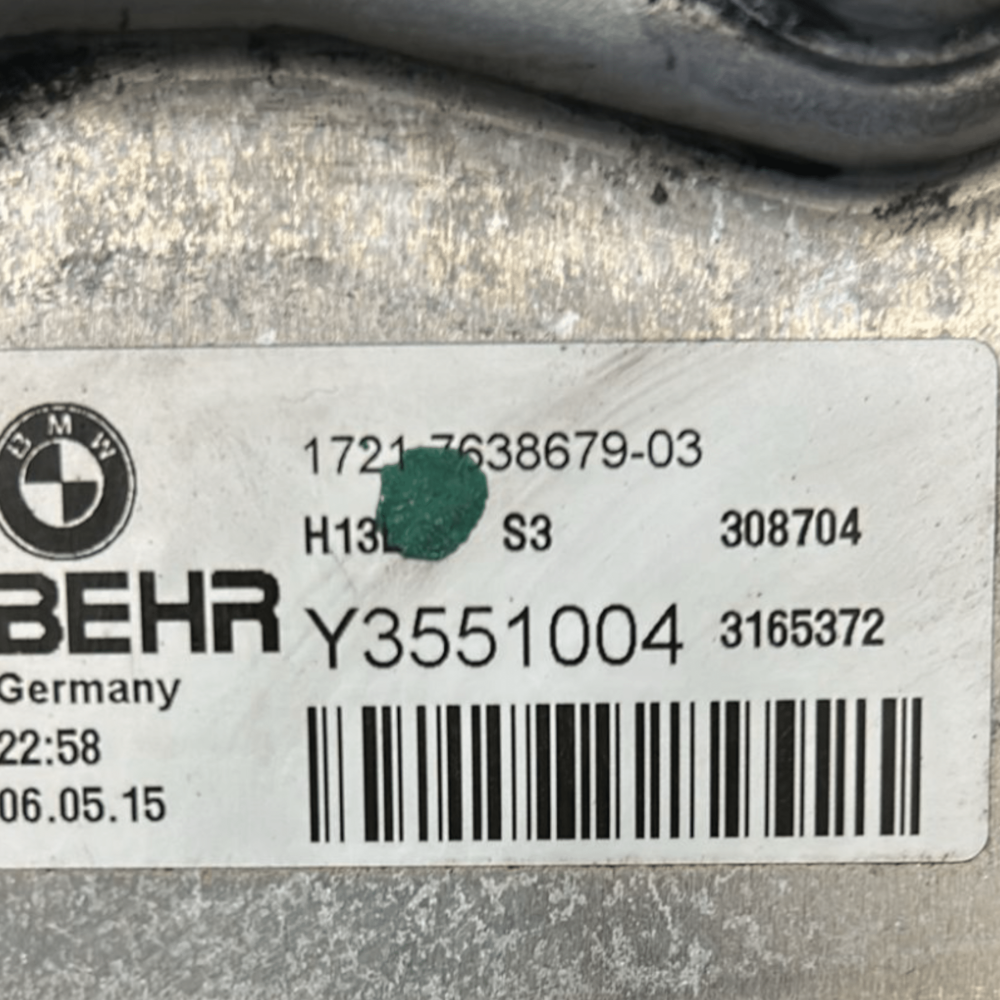 Radiatore Olio Bmw Serie 6 Gran coupé 3.0 Benzina cod:7638679-03 (2012 > 2018)