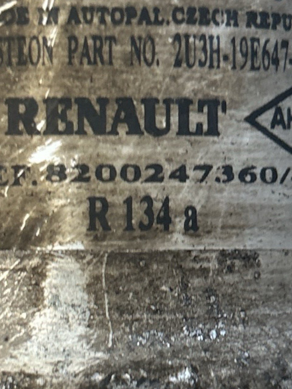 Renault Scenic 1.9 Diesel (2003 > 2009) cod.8200229446 Tubo Aria Condizionata + Filtro Essiccatore / Accumulatore