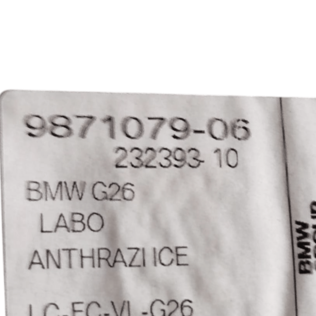 Ripiano / tappeto bagagliaio bmw serie 4 gran coupè g26 cod: 9871079-06 (2020-)