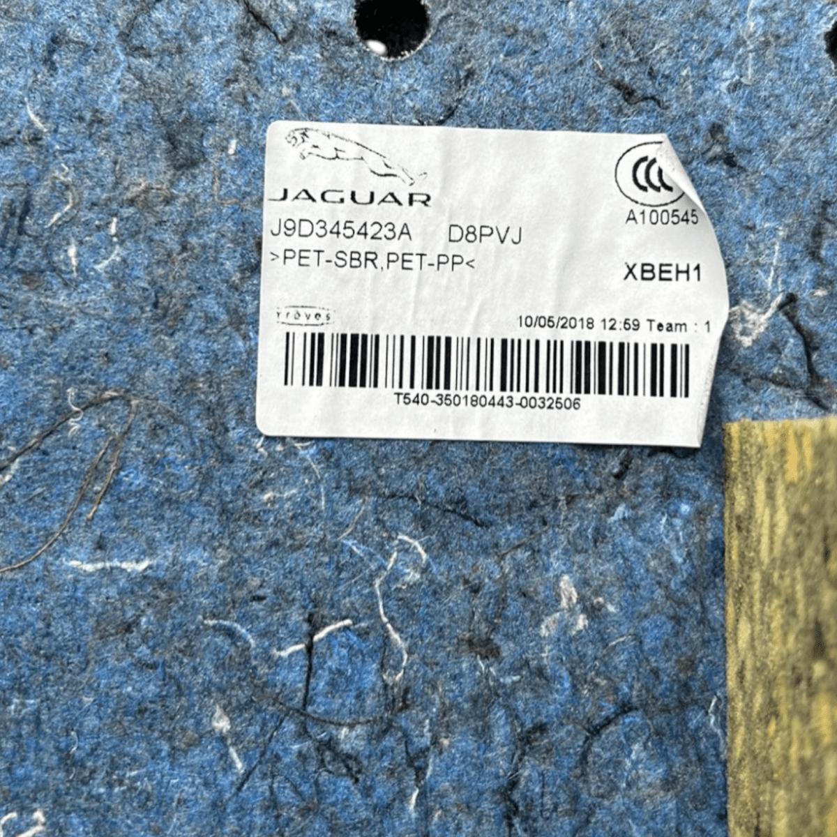 Rivestimento bagagliaio sinistro jaguar i-pace cod:J9D345423A (2018 >)