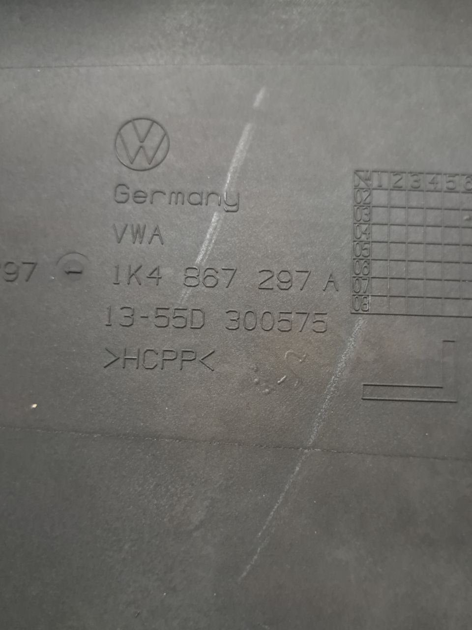 Rivestimento montante inferiore sinistro Volkswagen Golf V COD:1K4867297 (2003-2008)