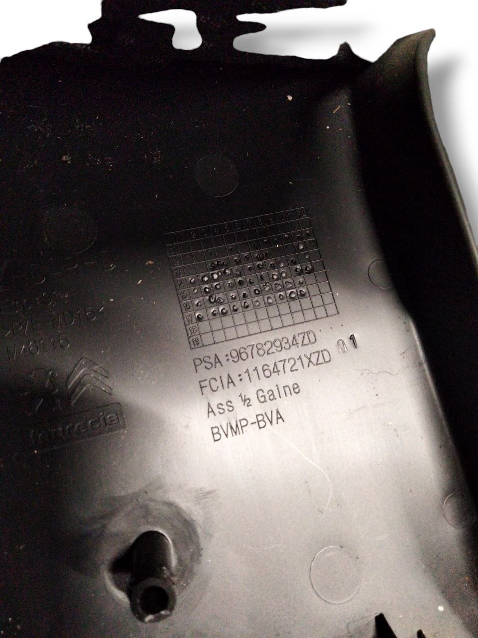 Rivestimento piantone di sterzo inferiore Citroen C4 Gran Picasso cod.96782934ZD (2013-2022)
