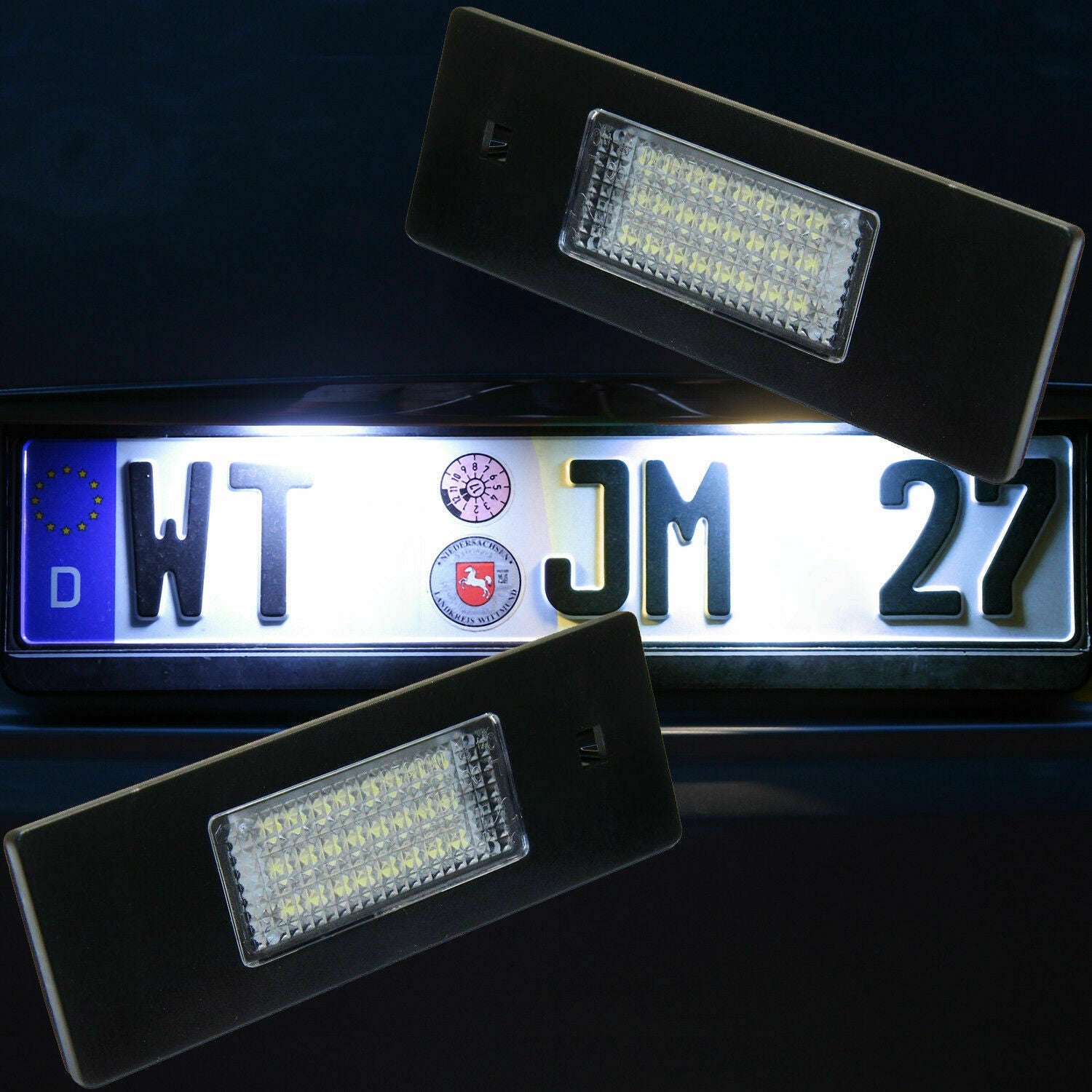Lampadine Placchette Luci Targa Led Specifiche Adattabile BMW Serie 1 (F20) dal 2010> BIBA-RICAMBI