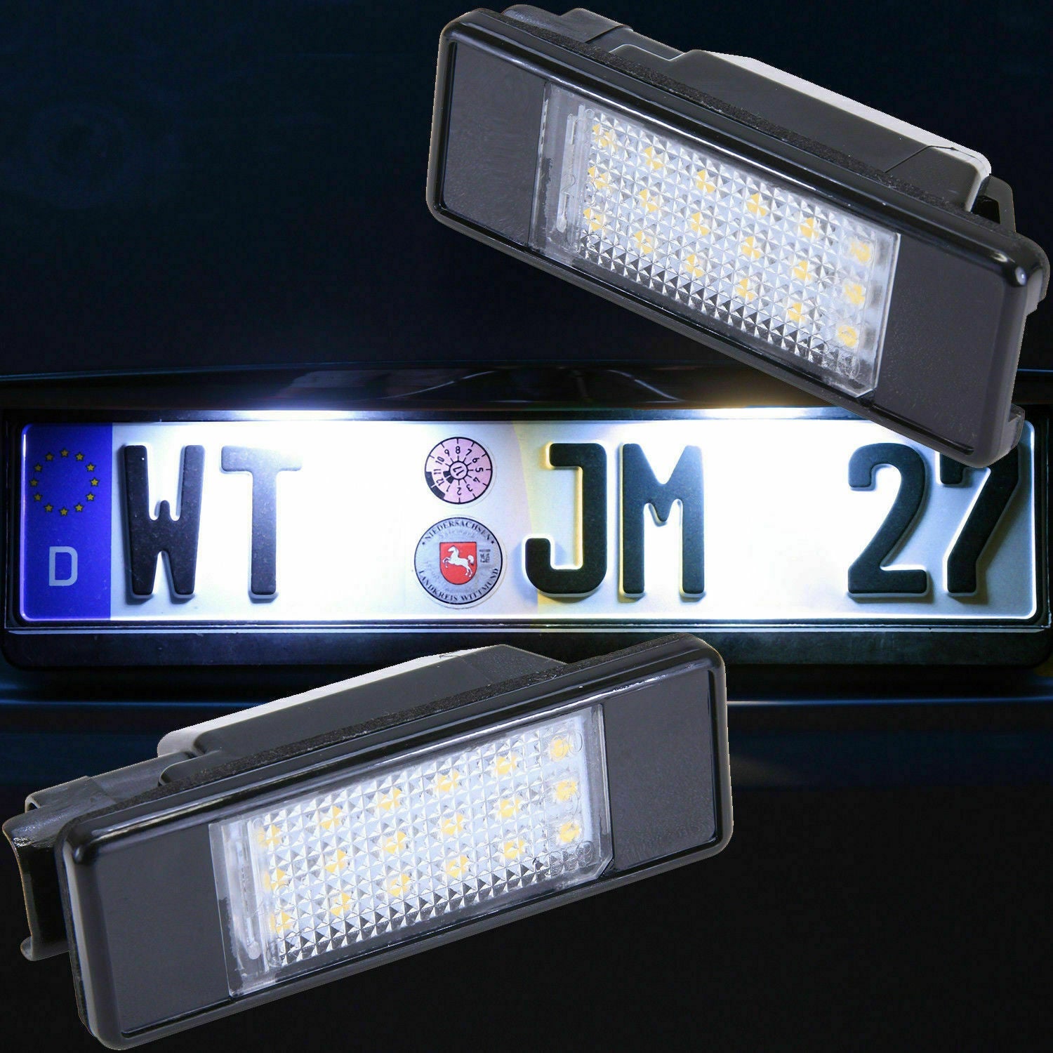 Lampadine Placchette Luci Targa Led Specifiche Citroen C2 I dal 2003> BIBA-RICAMBI
