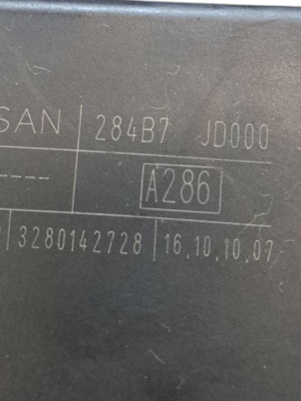 Scatola Fusibili / Centralina Portafusibili Nissan Qashqai J10 2.0 Diesel ( 2006 - 2014 ) COD:284B7JD000