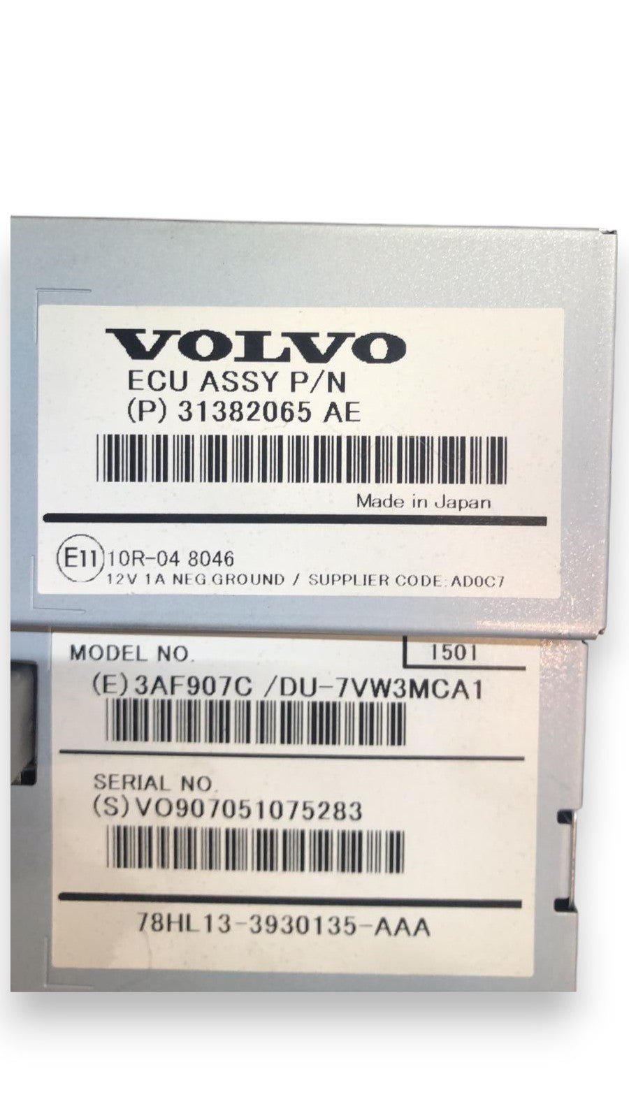 Schermo / Display Volvo V60 (2010 > 2018) cod: 31382065