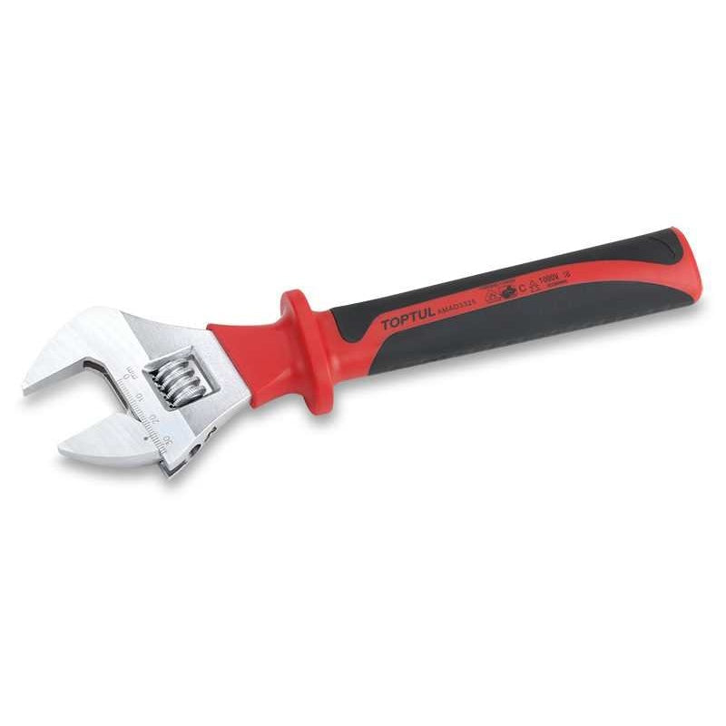 Chiave A Rullino Isolata VDE 200 mm | Apertura Max Ganascia 29 mm | Marca Toptul BIBA-RICAMBI