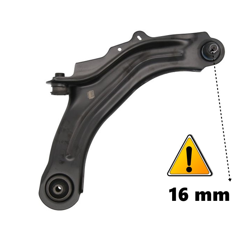Braccio Sospensione Lato DX Compatibile Per Renault Megane II (cono16mm) BIBA-RICAMBI