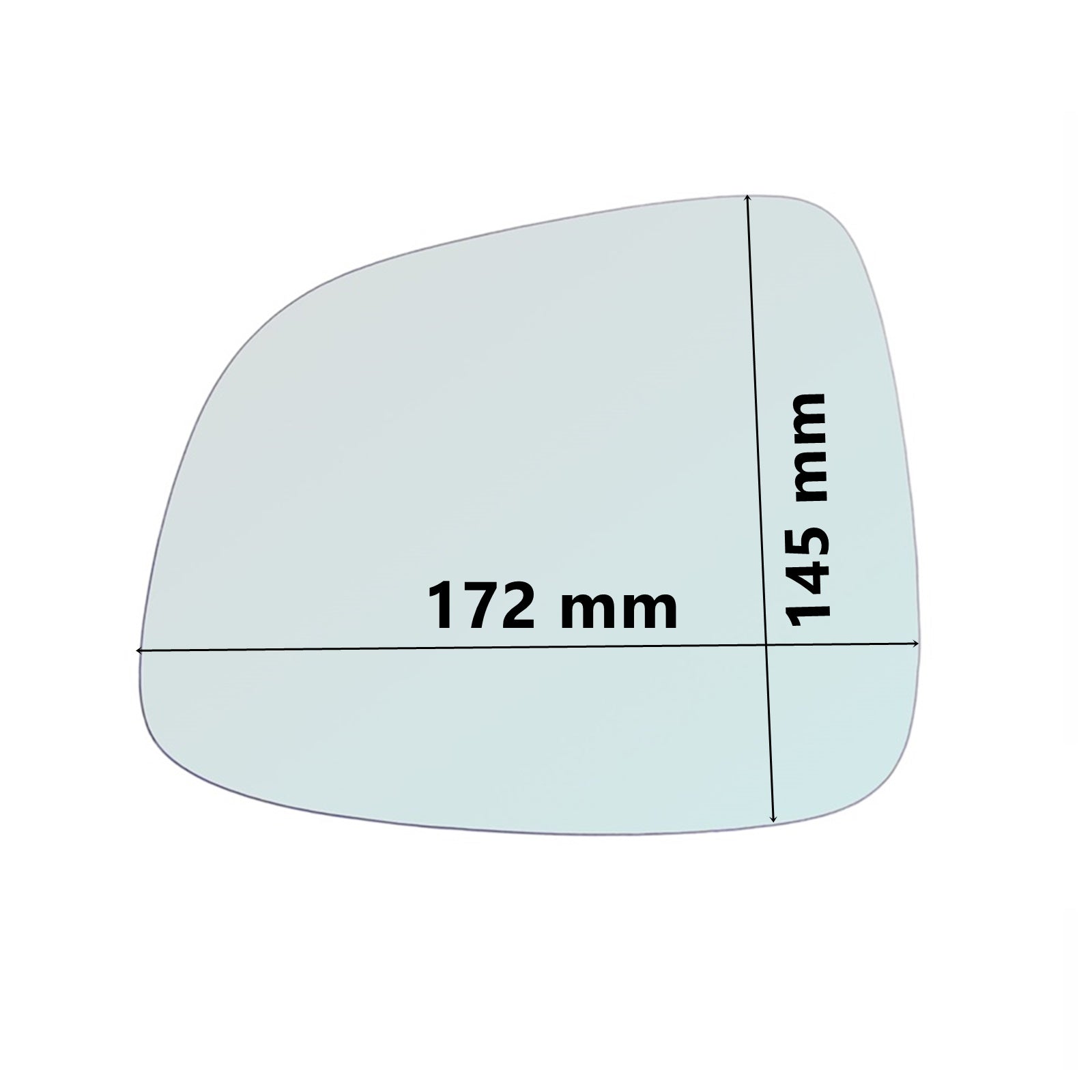 Vetro Specchio Retrovisore Lato SX-Guidatore Per Suzuki SX4 dal 2006-2010