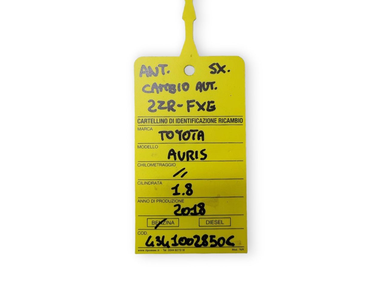 Semiasse / Albero Motore / Trasmissione anteriore sinistro (sx) Toyota Auris 1.8 Hybrid (2018) Cambio Automatico cod: 4341002850C