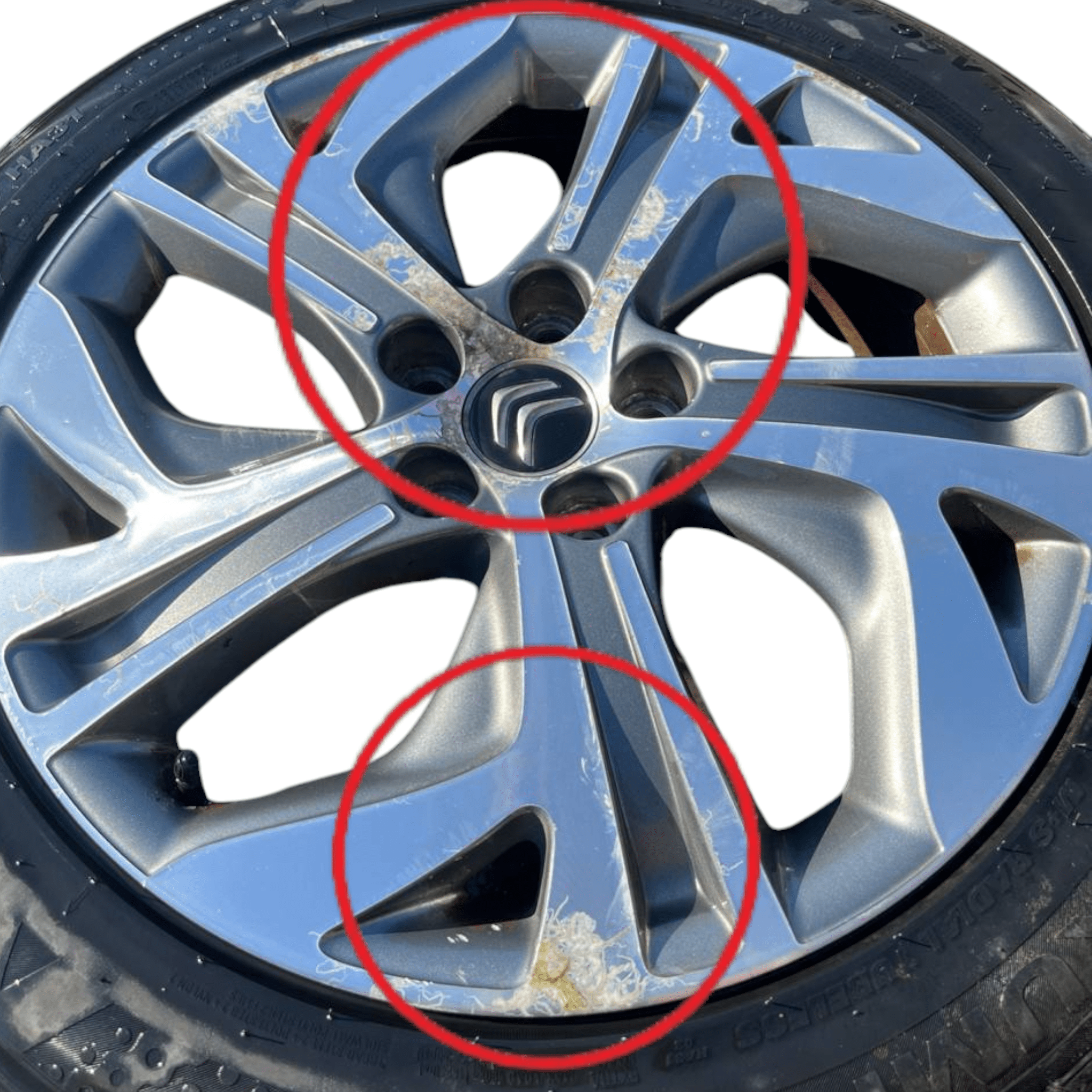 Set 4 cerchi in lega diamantati Citroen C4 Picasso (2013-2022) cod.9677090177 205 / 55 R17
