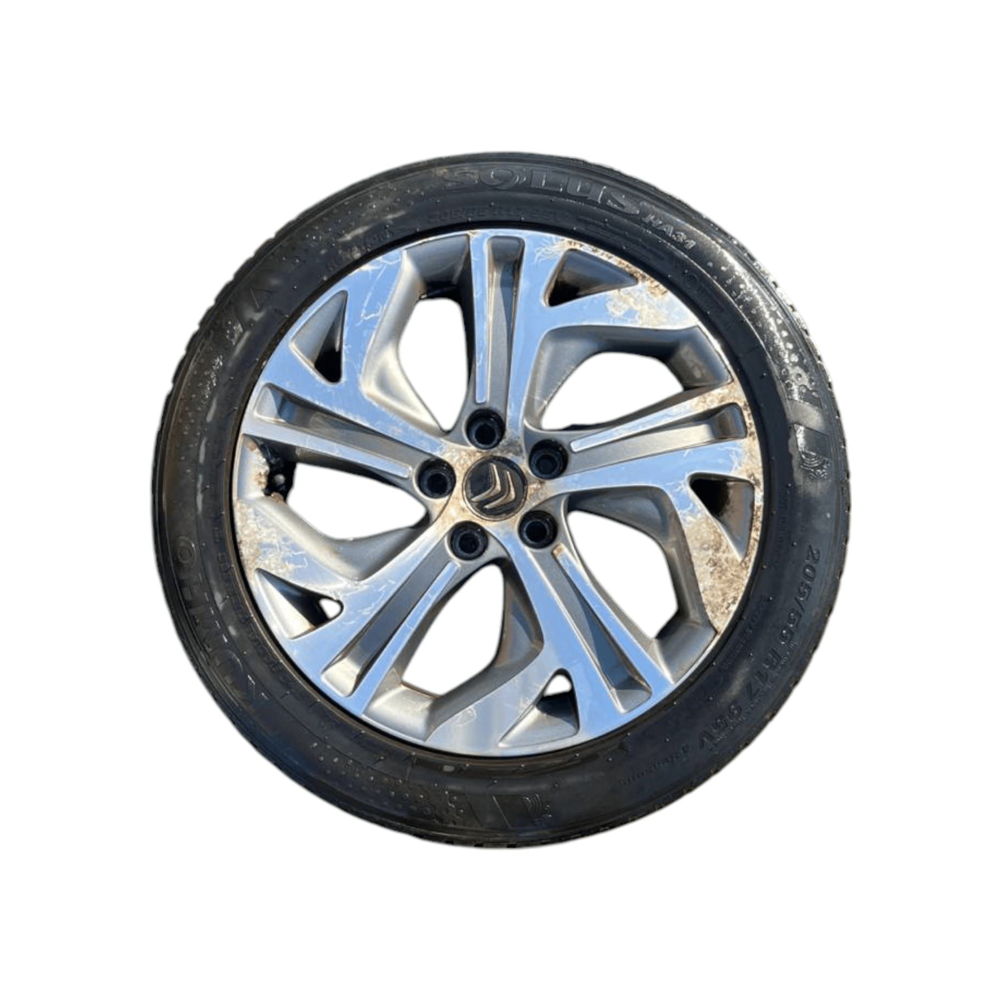 Set 4 cerchi in lega diamantati Citroen C4 Picasso (2013-2022) cod.9677090177 205 / 55 R17
