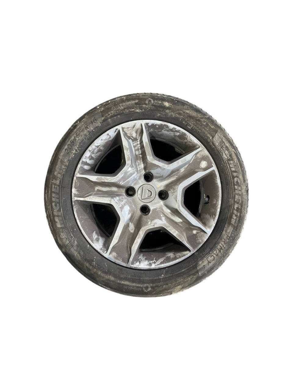 Set 4 cerchi R16 in ferro con copricerchi e gomme Dacia sandero steepway (2012-2020)