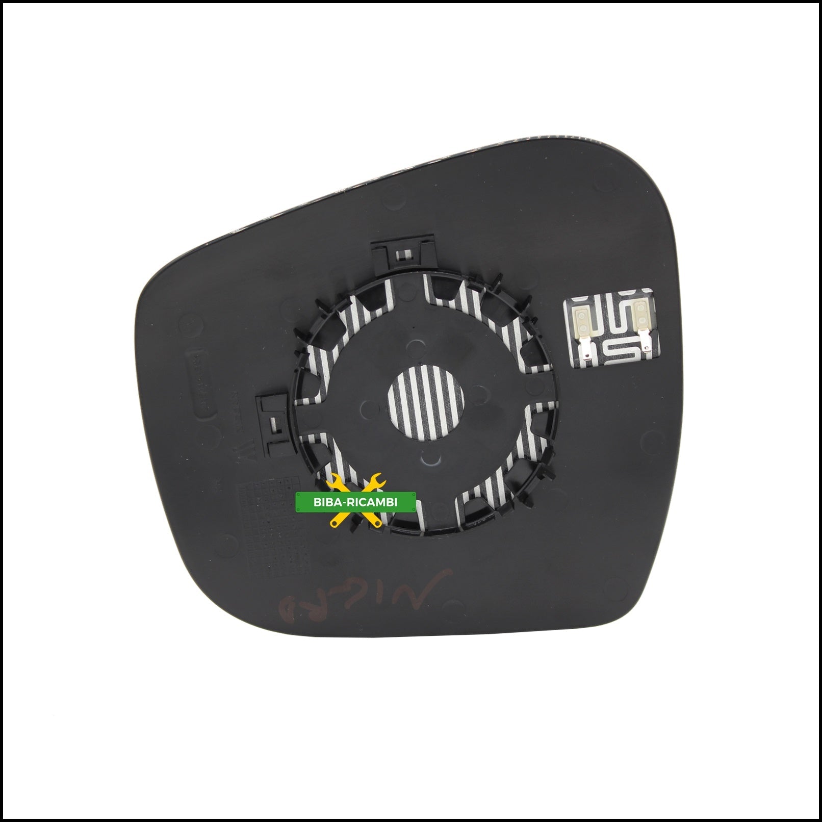 Piastra Specchio Retrovisore Termica Lato Dx-Passeggero Per Nissan Navara III (D23) dal 2014> BIBA-RICAMBI